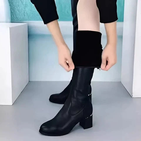 Women's Long Boot in Eco-Leather - Lady Conforty
