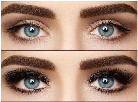 Natural Reusable Magnetic Eyelashes - 4 Pairs with 5 Magnets Each