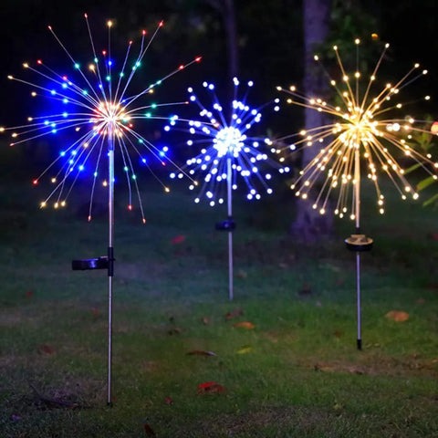 Solar Led Garden Fireworks Light