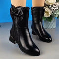 Women's Winter Soft Leather Boots - Winter Soft