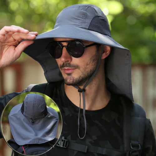 Unisex Wide Brim Anti-UV Hat UPF50+