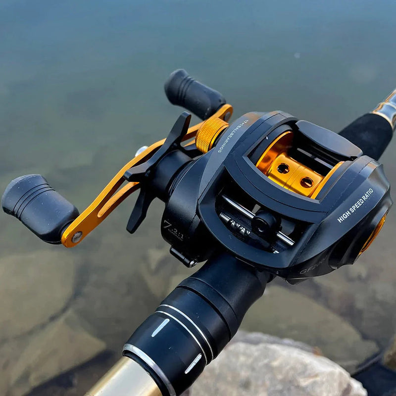 Carrete de pesca Ghotda GF2000 con 18 rodamientos y freno de 8 kg