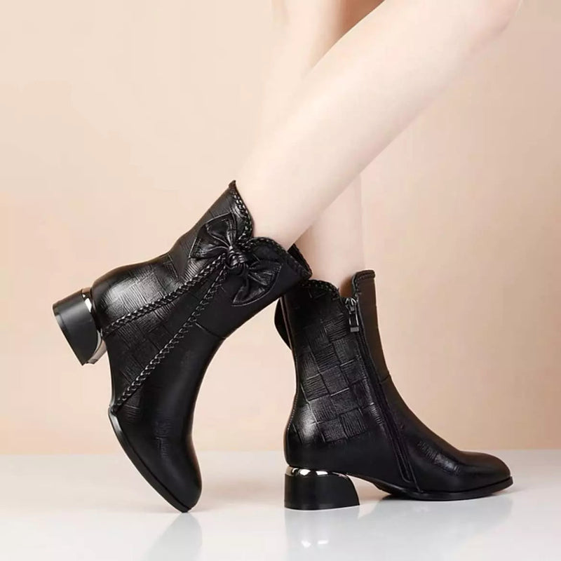 Women's Winter Soft Leather Boots - Winter Soft