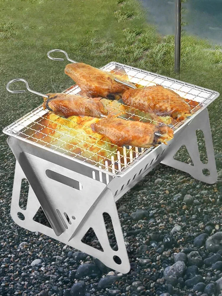 Multifunctional Portable Stainless Steel Barbecue Grill - Grill Master