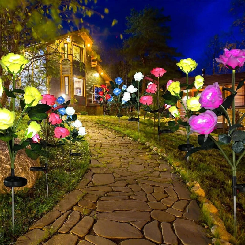 Waterproof Solar Rose Garden Light
