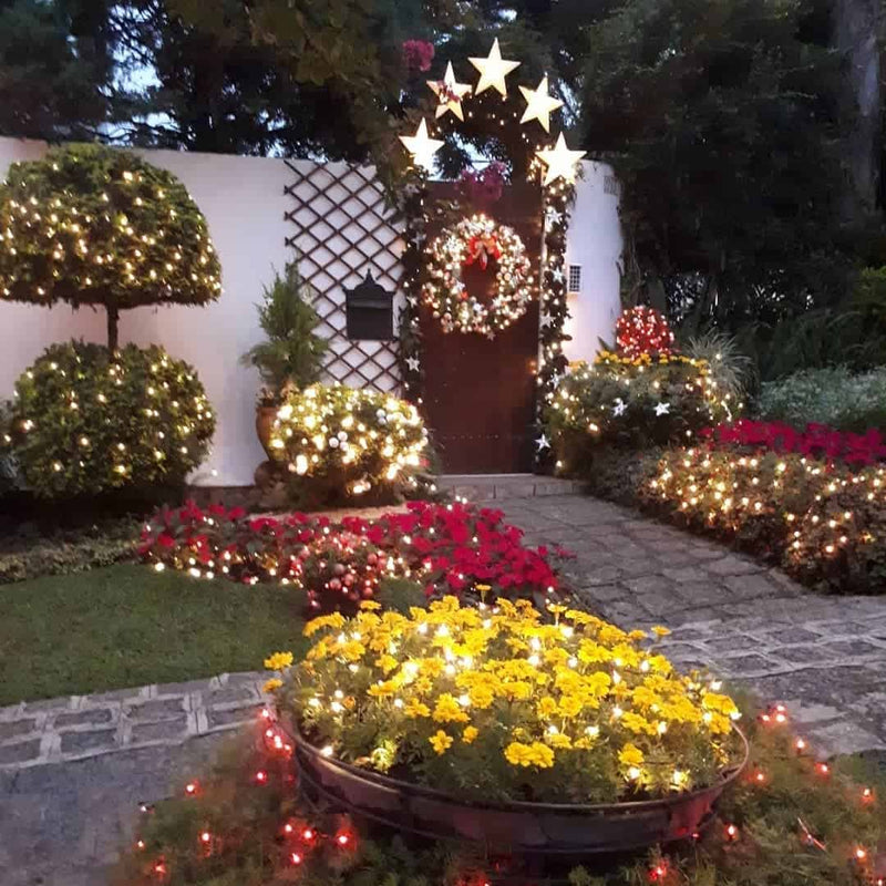 Solar Christmas String Lights with 8 Lighting Modes - Installation in 1 minute