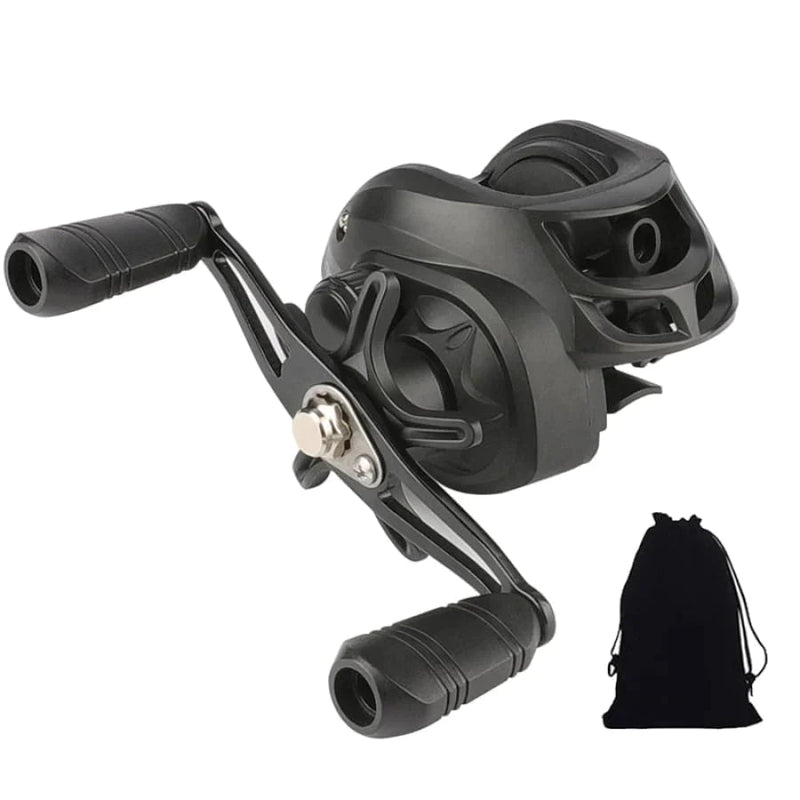 Carrete de pesca profesional GLS AS200 de 8 kg de arrastre ultraligero