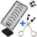Natural Reusable Magnetic Eyelashes - 4 Pairs with 5 Magnets Each