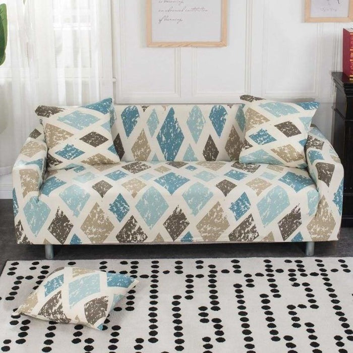Modern Printed Sofa Cover - 2 or 3 Seats