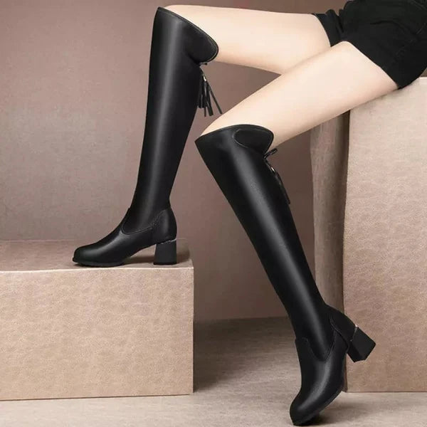 Women's Long Boot in Eco-Leather - Lady Conforty