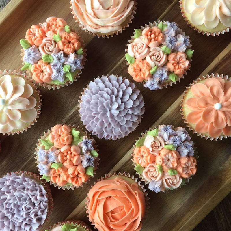 Kit de boquillas para repostería con formas de flores