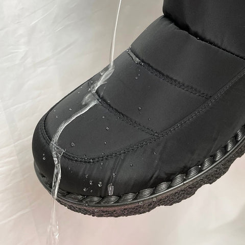 Women's Waterproof Velvet Winter Boots - CozyWarm