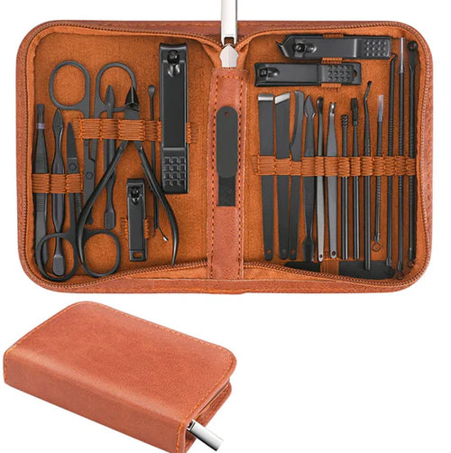 Professional Stainless Steel Men's Manicure Kit