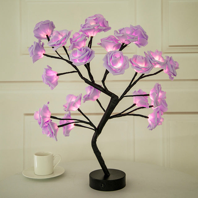 ForeverGlow Eternal Rose Tree Lamp