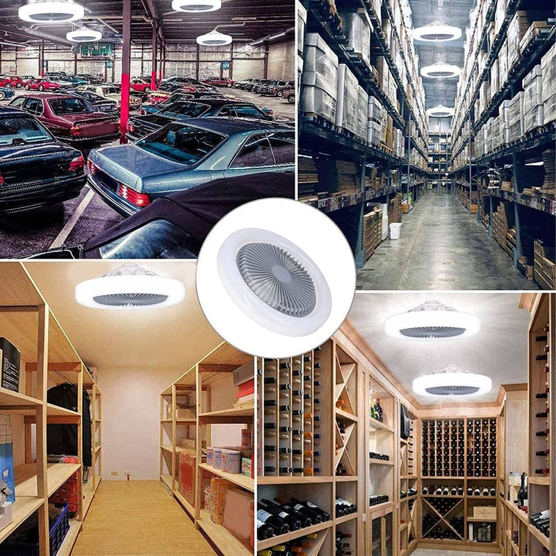 Ventilador de techo con luces LED integradas