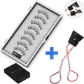 Natural Reusable Magnetic Eyelashes - 4 Pairs with 5 Magnets Each