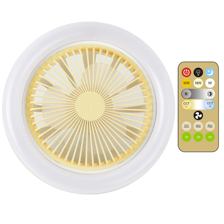 Ventilador de techo con luces LED integradas