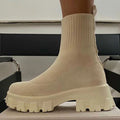 Women's Tractor-Shaped Combat Boot - UrbanDiva