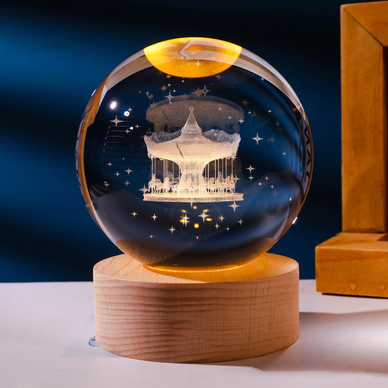 Lámpara decorativa espacial 3D - Brillo cósmico