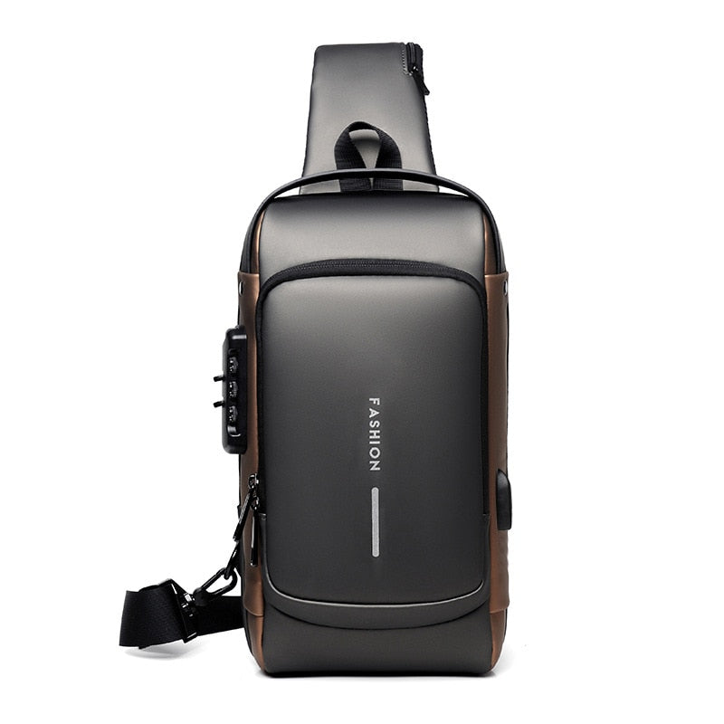 Anti-Theft Shoulder Bag with USB Charging 