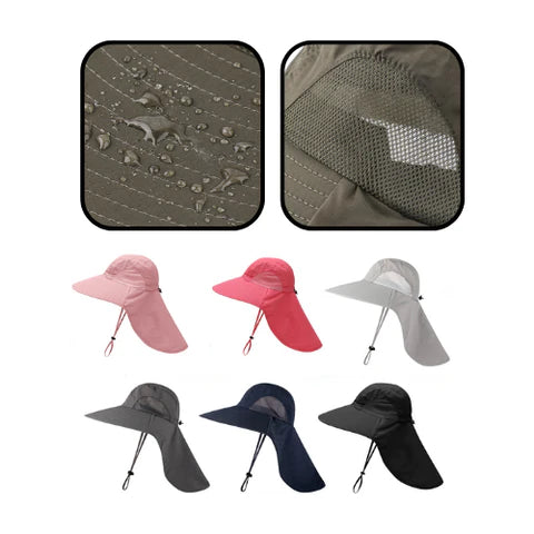 Unisex Wide Brim Anti-UV Hat UPF50+