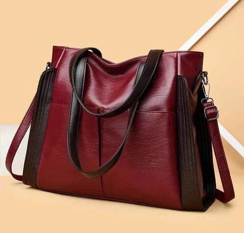 Versatile Women's Leather Tote Bag - ChicCarry