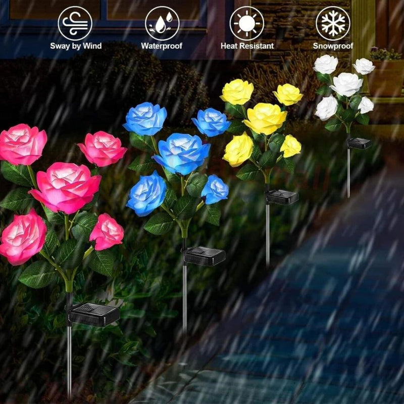 Waterproof Solar Rose Garden Light