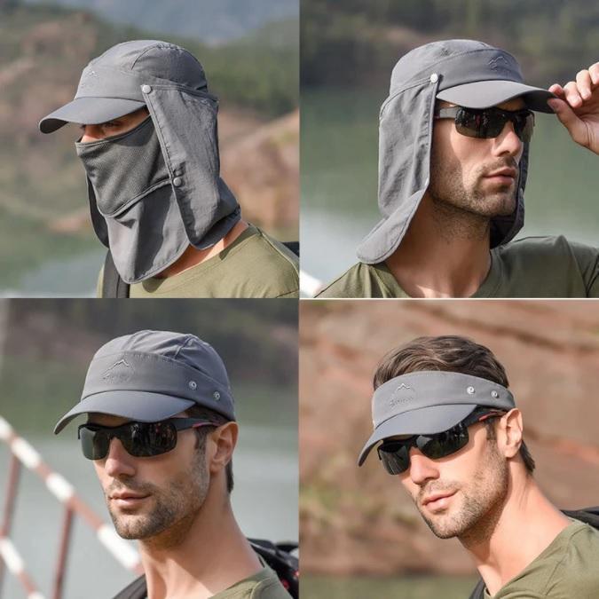 4 in 1 UV Protection Fishing Cap