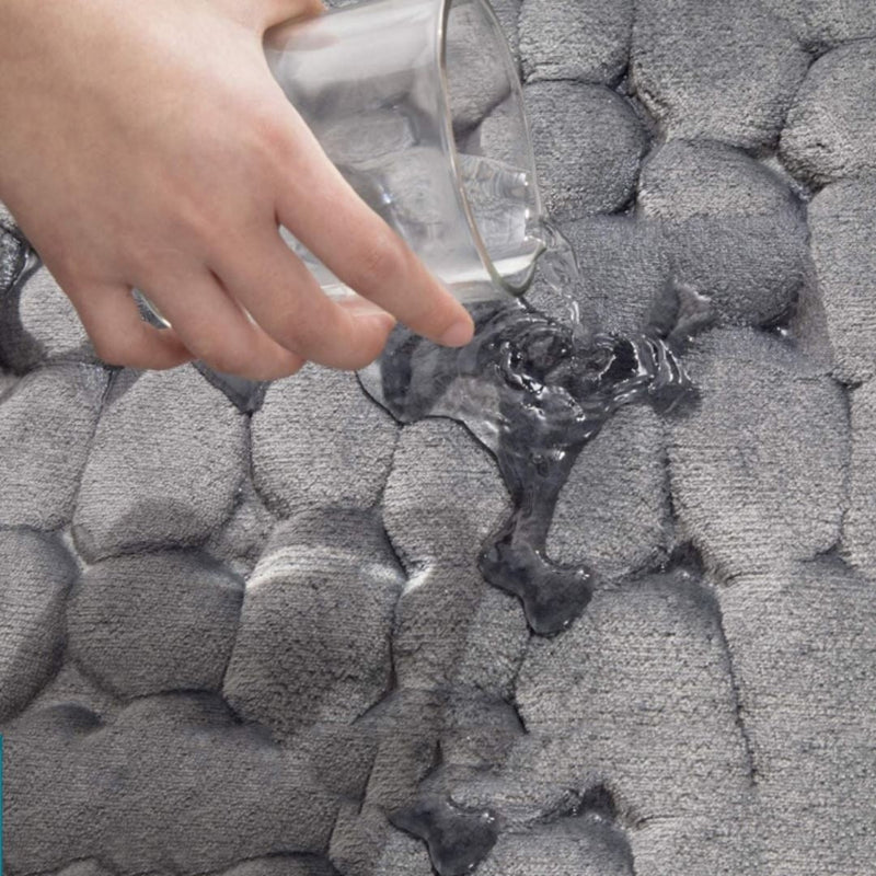 Kit 3 Absorbent Bathroom Mats