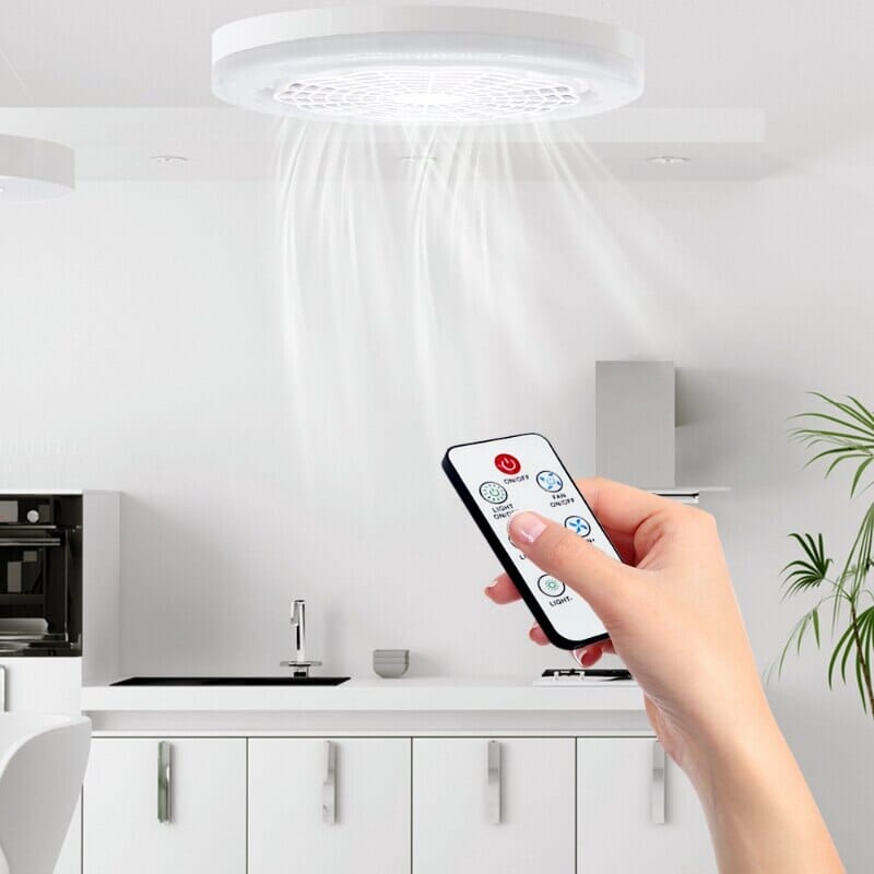 Ventilador de techo con luces LED integradas
