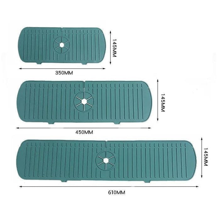 Silicone Kitchen Faucet Drain Mat - SplashFree