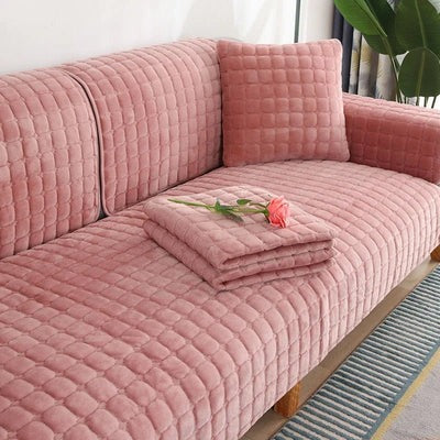 Universal Non-Slip Velvet Sofa Cover - SoftShield