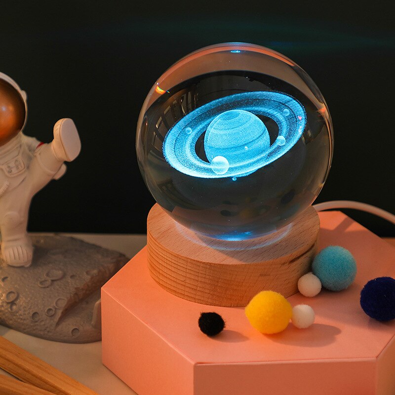 Lámpara decorativa espacial 3D - Brillo cósmico