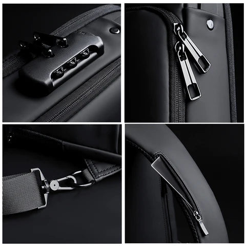 Anti-Theft Shoulder Bag with USB Charging 