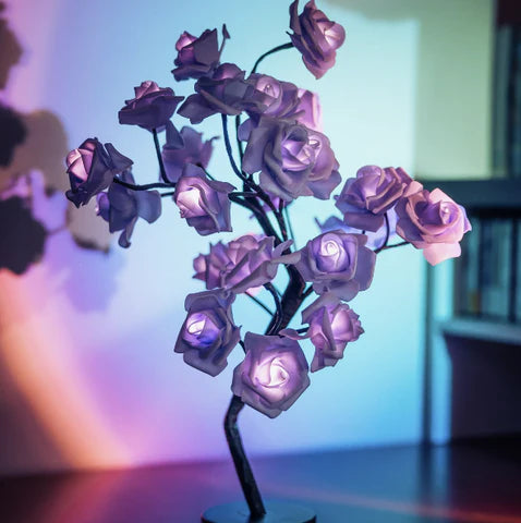 ForeverGlow Eternal Rose Tree Lamp