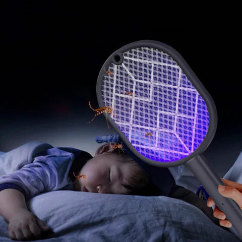 Rechargeable Electric Mosquito and Fly Killer Racket