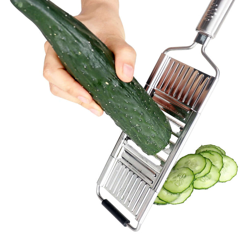 Rallador de verduras multiusos profesional con 4 cuchillas