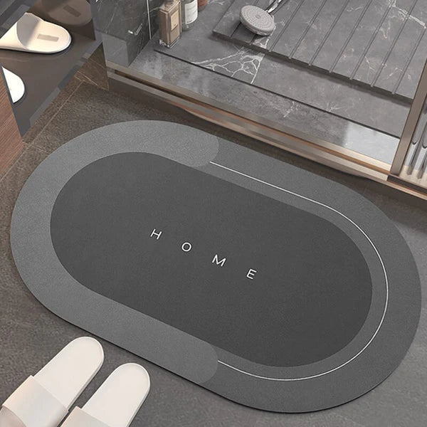 Absorbent Bath Mat Dries Quickly and Odorlessly