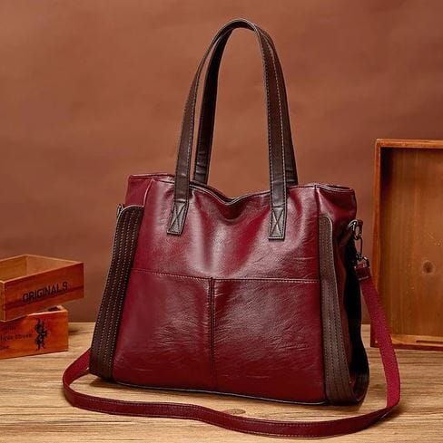 Versatile Women's Leather Tote Bag - ChicCarry