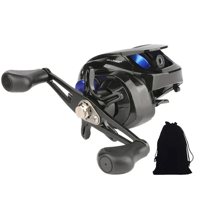 Carrete de pesca profesional GLS AS200 de 8 kg de arrastre ultraligero