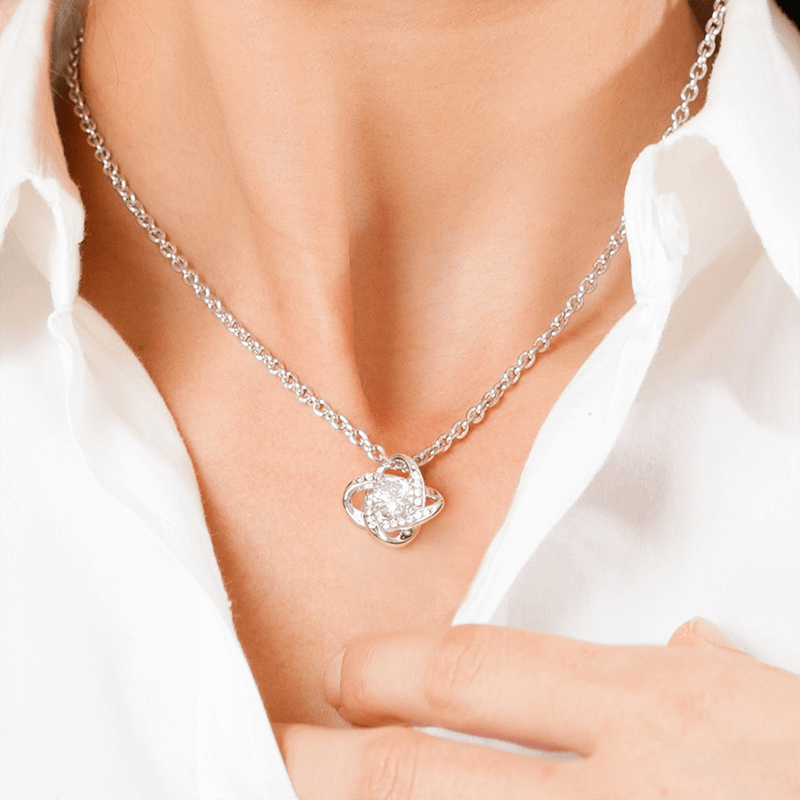 925 Silver Necklace with Rose Pendant and Love Letter - LoveLetter