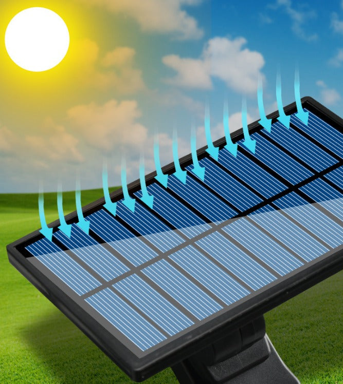 Foco LED solar de 3 focos de 800 W - EcoLight
