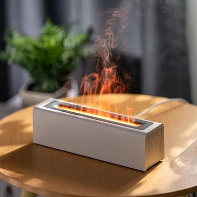 Aroma Diffuser Humidifier with RGB Flame Effect