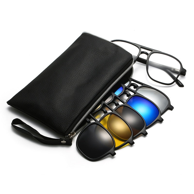6 in 1 Magnetic Sunglasses 