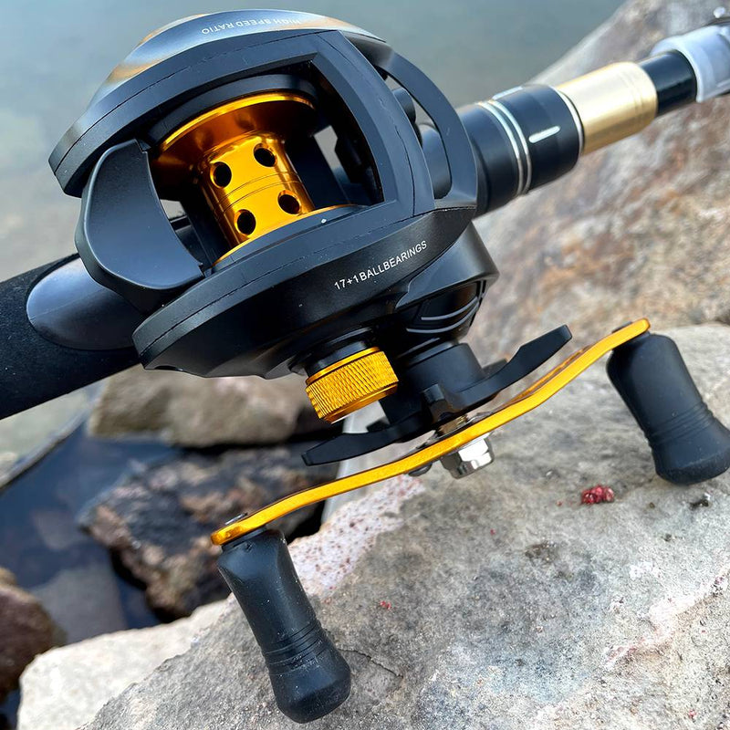Carrete de pesca Ghotda GF2000 con 18 rodamientos y freno de 8 kg