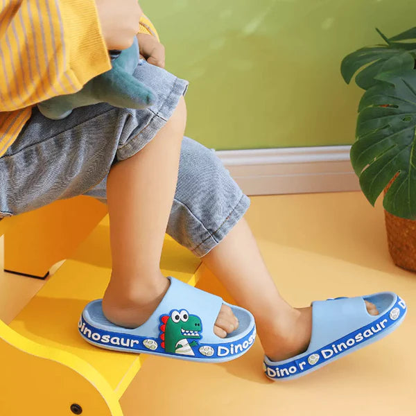 Pantuflas ortopédicas antideslizantes para niños - Dino Crocks